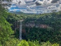 Chamarel waterfall on mauritius island