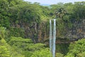 Chamarel waterfall in Mauritius Royalty Free Stock Photo