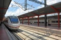 Chamartin train station in Madrid, Spain