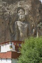Chamba Statue in the village of Mulbekh, Ladakh Royalty Free Stock Photo