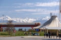 Scenic view from the Alp Mountains in the border of France and Italy