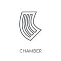 Chamber linear icon. Modern outline Chamber logo concept on whit