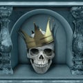 Chamber of Skulls Poster Artwork Original Background Texture