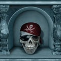 Chamber of Skulls Poster Artwork Original Background Texture