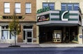 Old movie theater on main street America