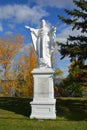 Sacred heart of Jesus statue of Saint-Joseph church Royalty Free Stock Photo