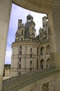 Chambord Castle Loire Valley detail view Royalty Free Stock Photo