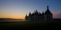 Chambord Castle at sunrise, Loir-et-Cher, Centre, France Royalty Free Stock Photo