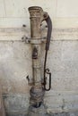 Old hand operated water pump in the grounds of Chateau de Chambord in France Royalty Free Stock Photo