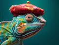 Chameleon Chic: A Fashionable Master of Disguise Royalty Free Stock Photo
