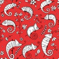 Chameleon collection, seamless pattern for your design