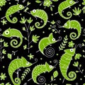 Chameleon collection, seamless pattern for your design