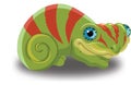 Chameleon, illustration Royalty Free Stock Photo