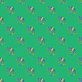 Chameleon seamless pattern. Background of tropical lizard