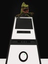 Chameleon and slow computer 3d rendering