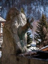 Chamois Sculpture Fountain Royalty Free Stock Photo