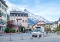 Chamoix Mont Blanc town in France Royalty Free Stock Photo