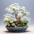 Chamomile Bonsai: Exquisite Floral Artwork With Meticulous Technique