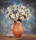 Chamomile and cornflowers. Royalty Free Stock Photo