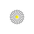 chamomile logo flower plant herb icon design