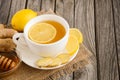 Chamomile tea with lemon, ginger and honey Royalty Free Stock Photo