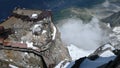 Chamonix from the Aiguille du Midi Royalty Free Stock Photo