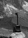 Chamonix cable car Royalty Free Stock Photo