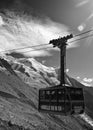 Chamonix cable car Royalty Free Stock Photo