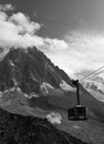 Chamonix cable car Royalty Free Stock Photo