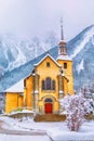 Chamonix, France Saint Michel Church Royalty Free Stock Photo