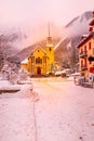 Chamonix, France Saint Michel Church Royalty Free Stock Photo