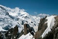 Chamonix France - A view from the Aiguille du Midi Royalty Free Stock Photo