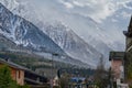 Chamonix-Mont-Blanc town, France Royalty Free Stock Photo