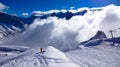 Chamonix pistes, France Royalty Free Stock Photo