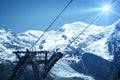 Chamonix ski resort Royalty Free Stock Photo