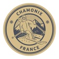 Chamonix ski resort in France Royalty Free Stock Photo