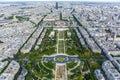 Champ de Mars. View from the Eiffel Tower Royalty Free Stock Photo