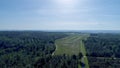 Field of fir treesclose to Le Buisson-de-Cadouin in the Black Perigord France Royalty Free Stock Photo