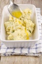 Champ, traditional dish of mashed potatoes Royalty Free Stock Photo