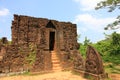 Champa architecture in My Son, Vietnam Royalty Free Stock Photo