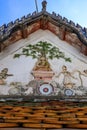 Taling Chan,Bangkok,Thailand on January8,2021:Beautiful art and architecture of the old chapel of Champa Temple