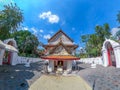 Taling Chan,Bangkok,Thailand on January8,2021:Beautiful art and architecture of the old chapel of Champa Temple