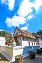 Taling Chan,Bangkok,Thailand on January8,2021:Beautiful art and architecture of the old chapel of Champa Temple