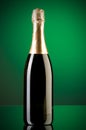 Champagne against gradient background Royalty Free Stock Photo