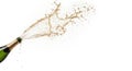 Champagne Bottle Explosion Splash for Celebration Royalty Free Stock Photo