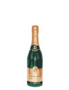 Champagne Bottle Green and Gold