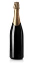 Champagne bottle isolated Royalty Free Stock Photo