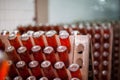 Champagne bottles in the cellar Royalty Free Stock Photo