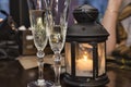 Champagne, dinner, love, christmas, luxury, copy space