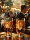 Champagne Cocktail at a high-society gala